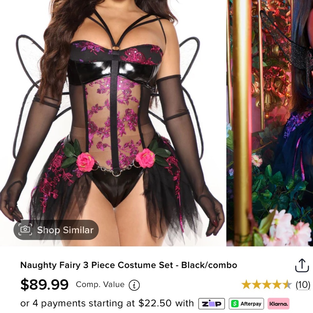 Black and Purple Lace Bodysuit